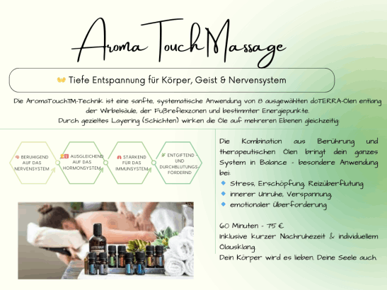 Erklärung Aromatouch Massage