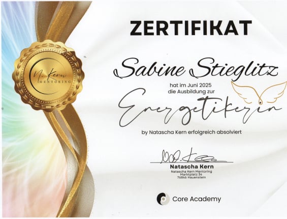 Sabine Zertifikat